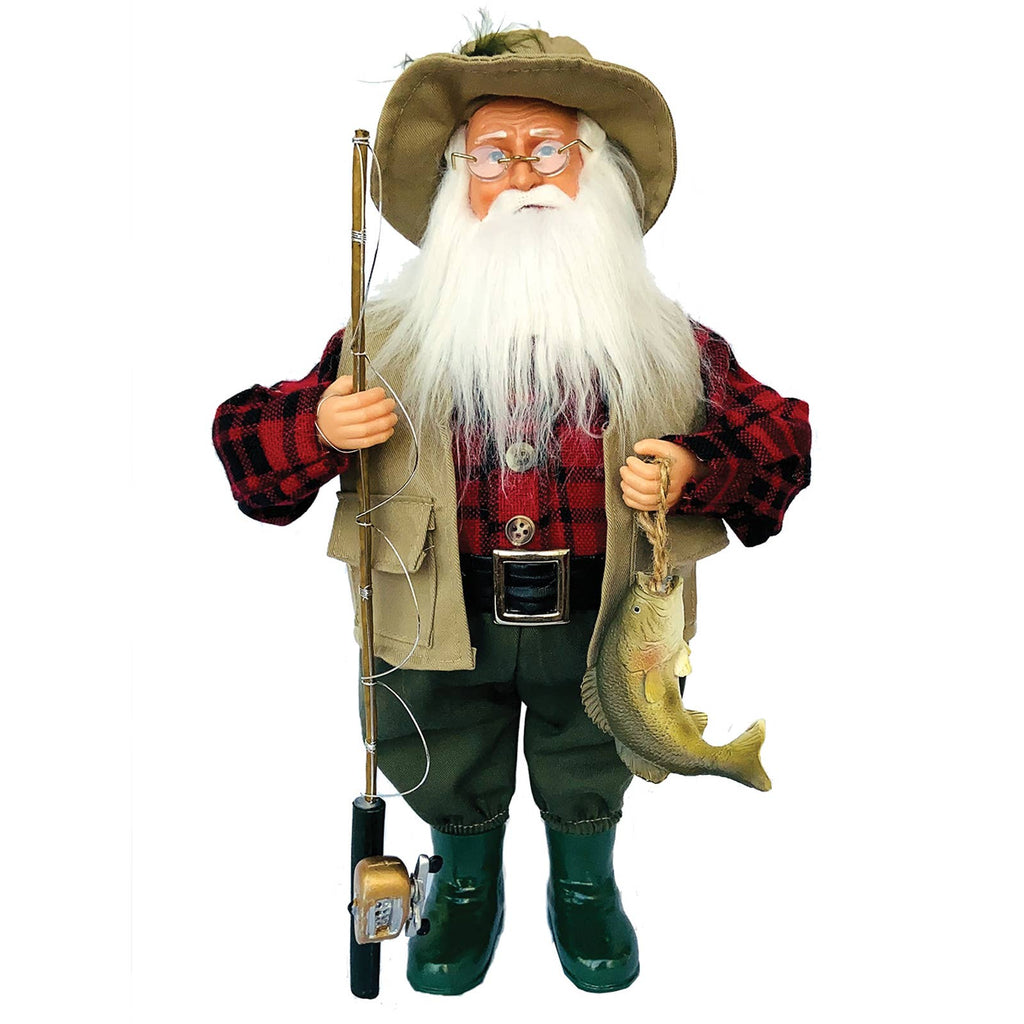 15" Bass Fishing Claus - Santa’s Workshop Inc. - Home 2 Court