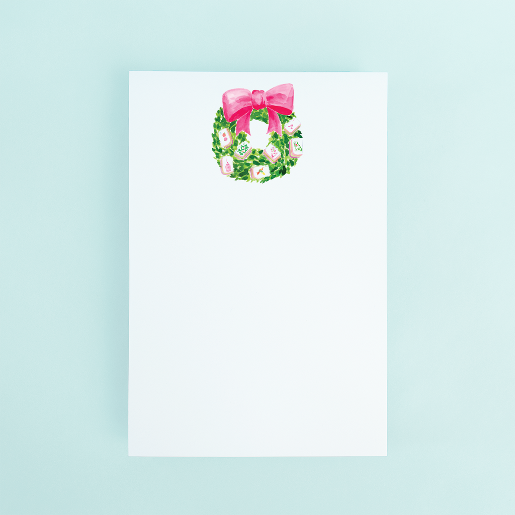 Mahjong Wreath Notepad - Taylor Paladino