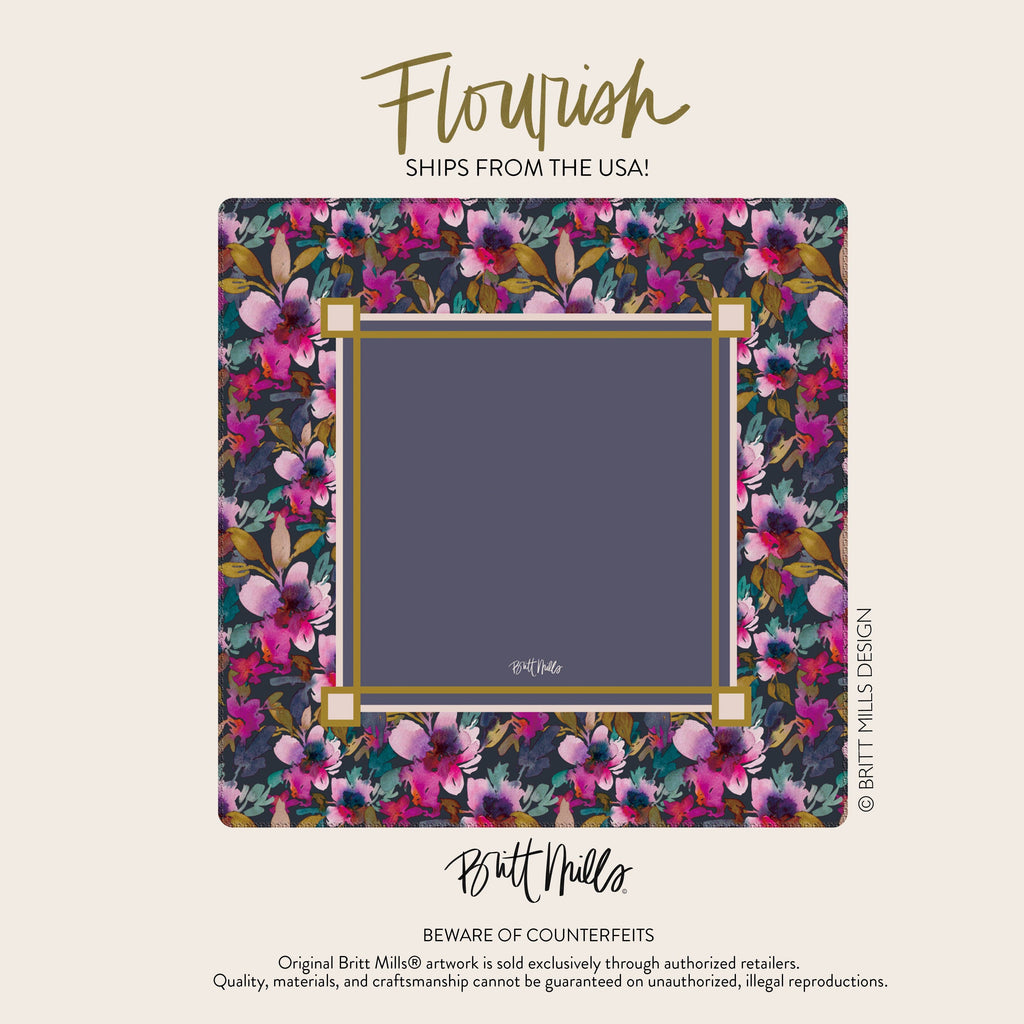 Flourish Neoprene Mahjong Mat Britt Mills