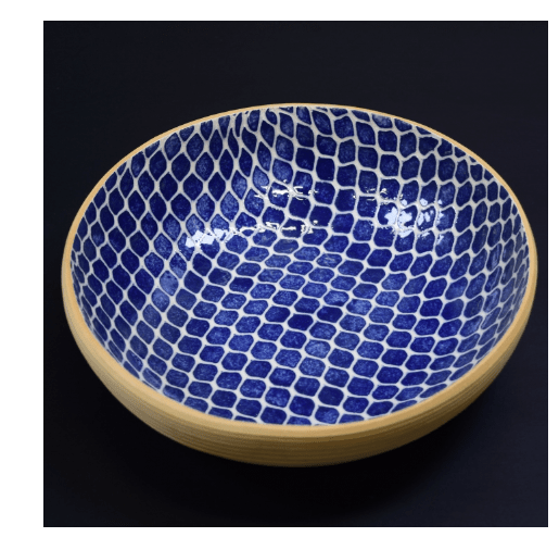 8 inch Bowl Dot Cobalt - Terrafirma Ceramics - Home 2 Court