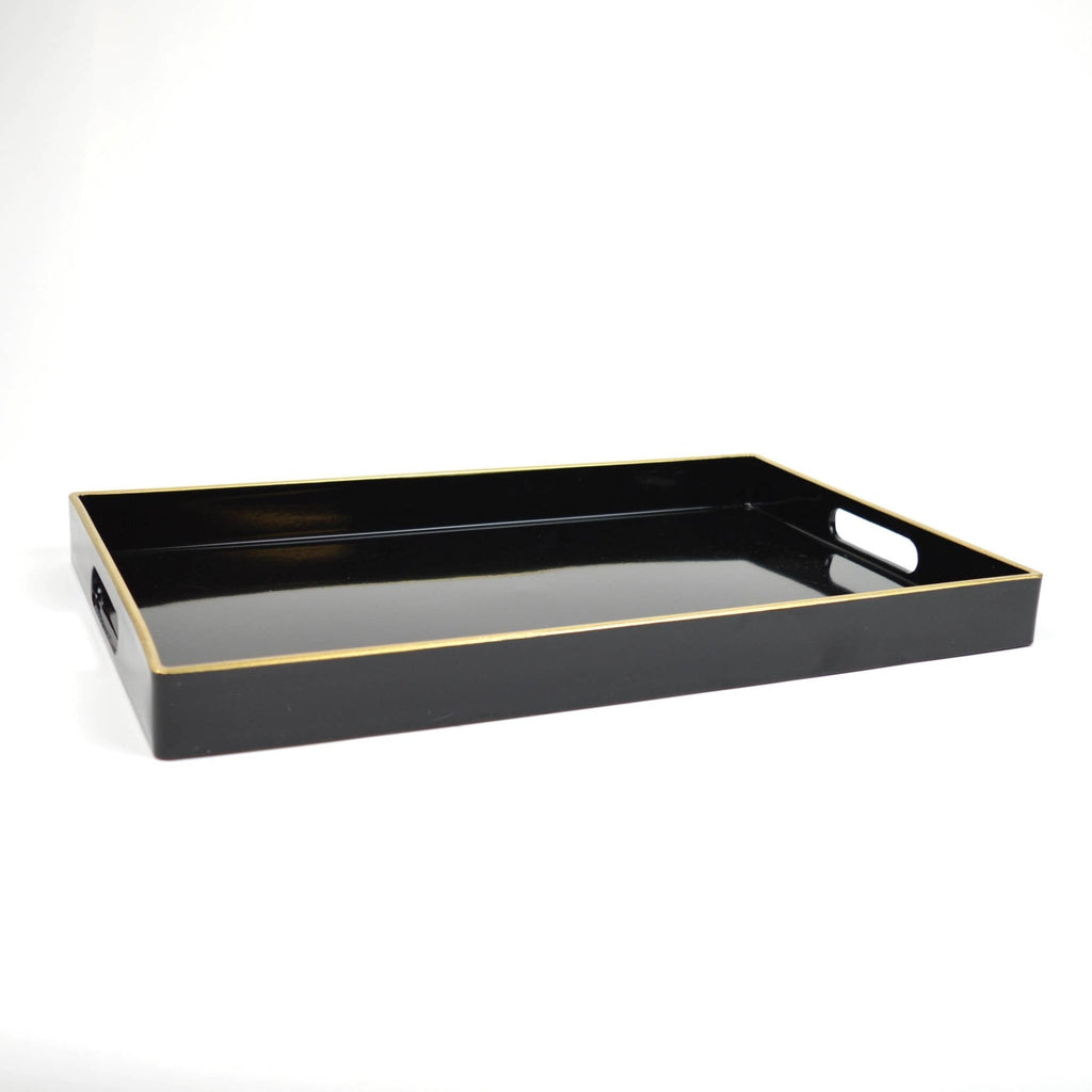 8 Oak Lane - Black Rectangular Tray - Home 2 Court