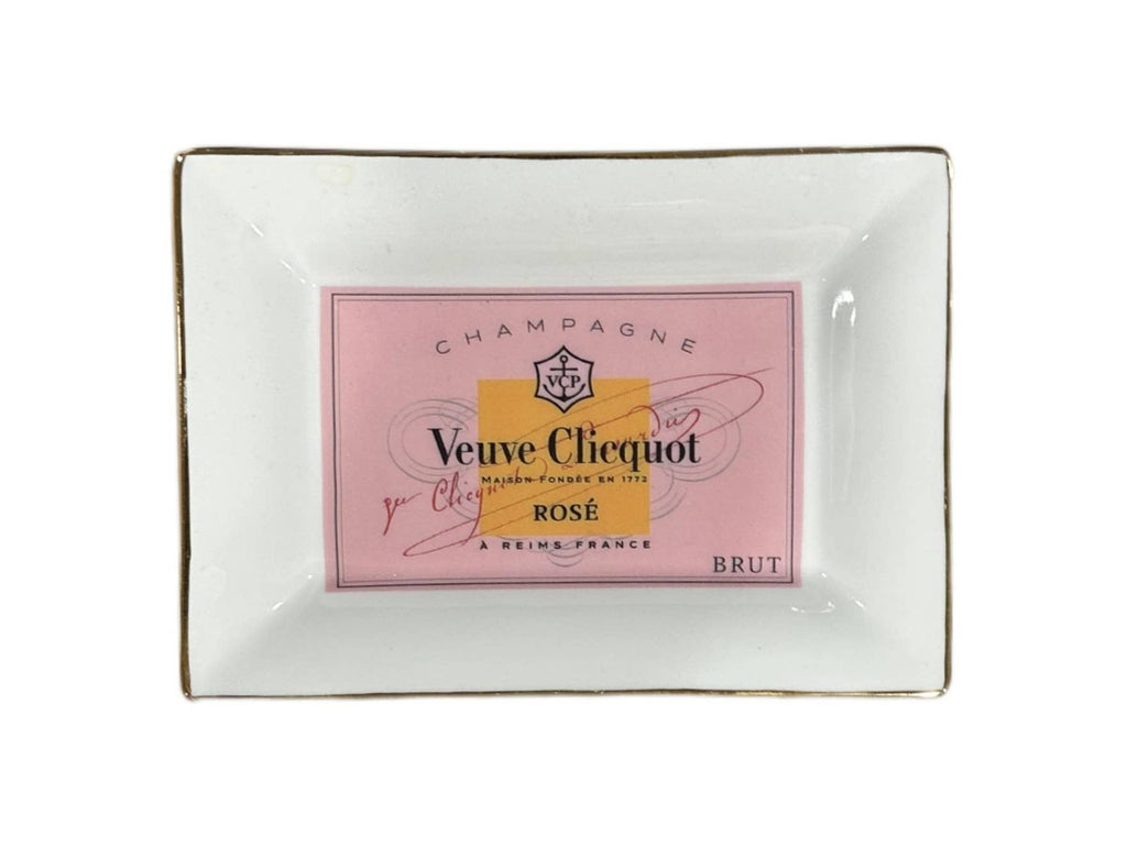 Trinket Tray- Champagne Label, Rose - The French Bee