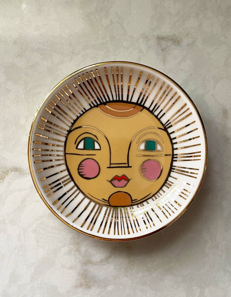 Porcelain Trinket Dish | Sun - Idlewild Co.