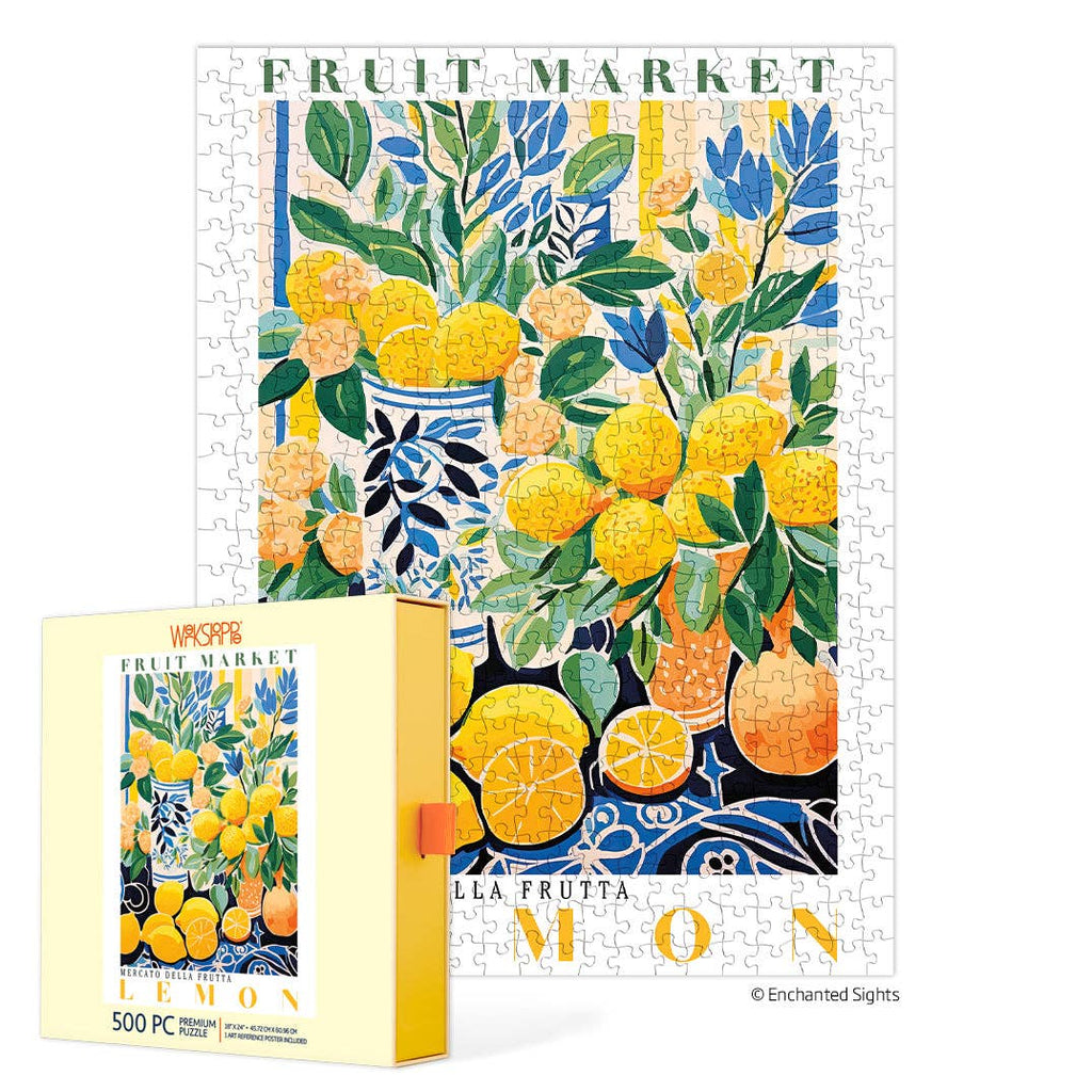 Fruit Market Lemons 500 Piece Puzzle - Werkshoppe