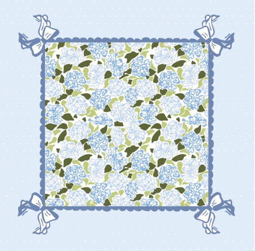 Hydrangea Mat - Miss Mahjong
