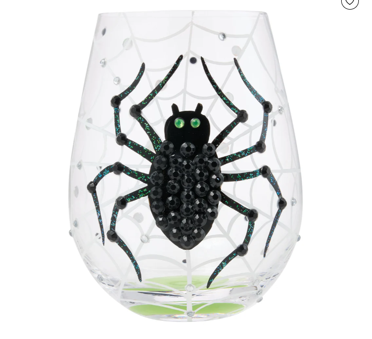 Lolita Stemless Wine Glass - In My Own Web - enesco
