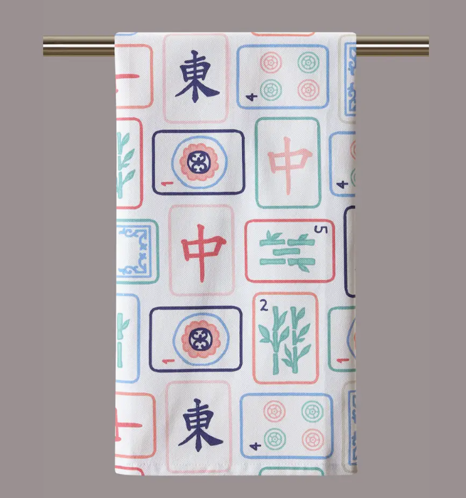 Mahjong Kitchen Towel - Peking Handicraft