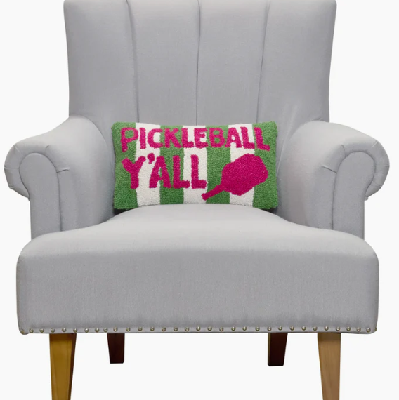 Pickleball Y'All Hook Pillow - Peking Handicraft
