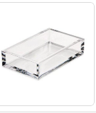 Acrylic Crystal Cocktail Napkin Holder Caspari