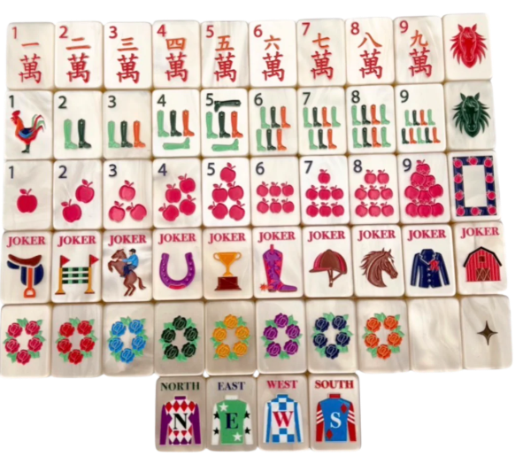 Year of the Horse - Pearl Cream Tiles - Bespoke Mahjong
