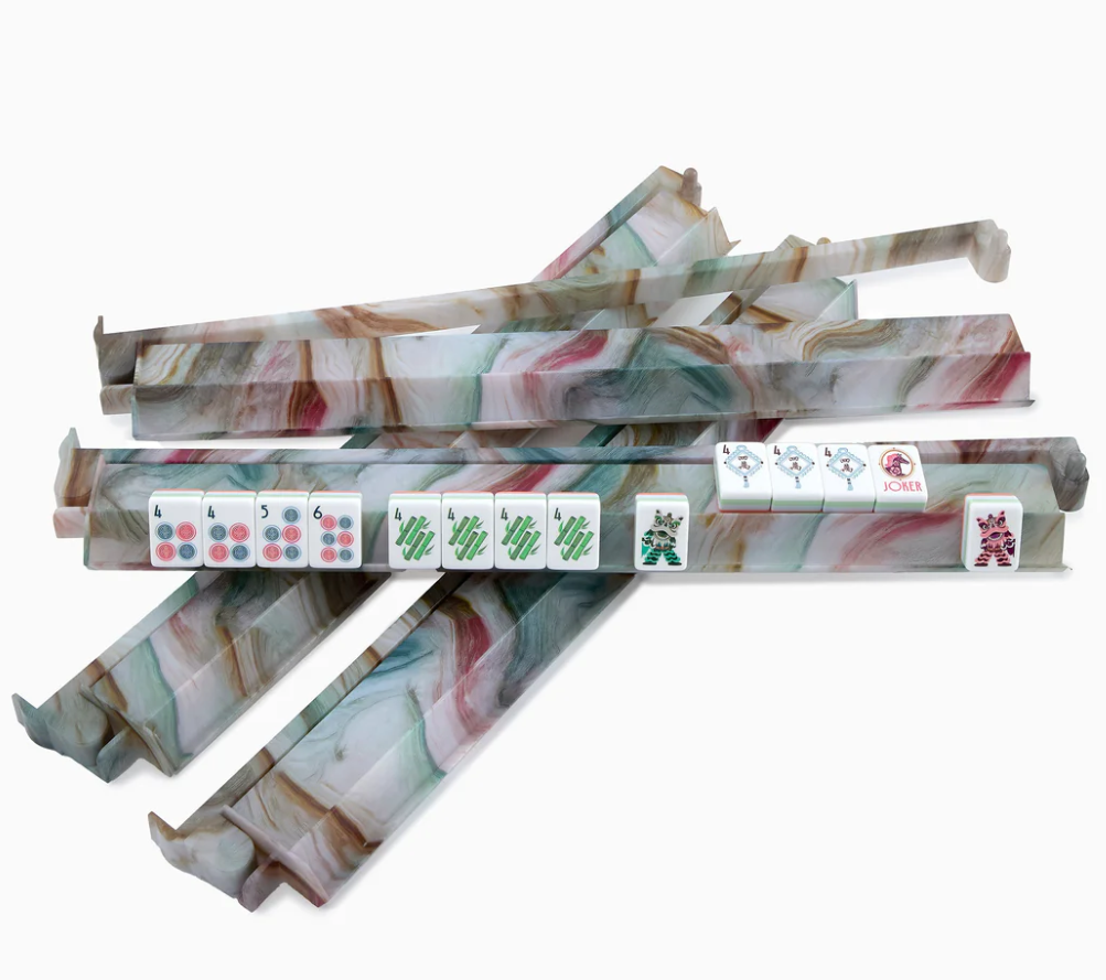 Sandstone Rack and Pusher Set - Oh My Mahjong