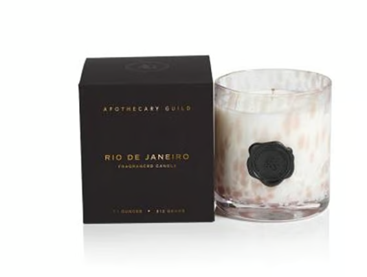 AG Opal Glass Candle Jar in Gift Box- Rio de Janei