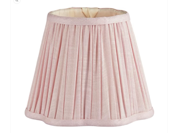 Light Pink Scallop Lampshade - 6"