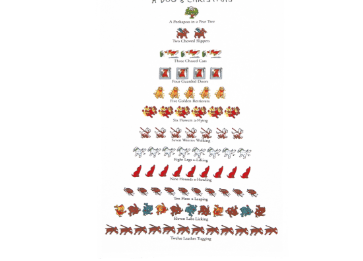 A Dog's Christmas Kitchen Towel
