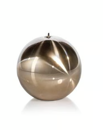 Titanium Ball Candle- Gold/3.5", Min.6