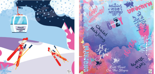 Double the Fun Mat - Double -sided- The Chalet Mat - Bespoke Mahjong