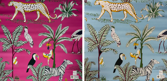 Double the Fun - Double-sided Mat - Dhonk and Bespoke Collaboration Mat Hot Pink and Turquoise - Bespoke Mahjong