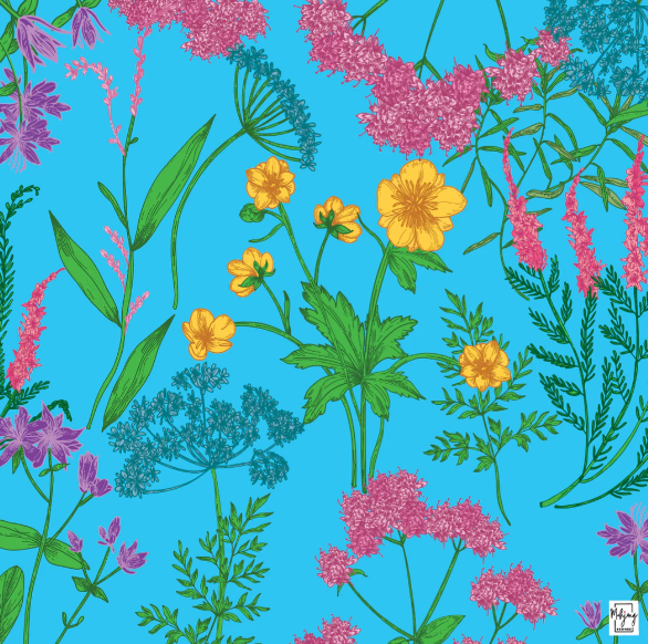 Garden Glow Mat - Turquoise - Bespoke Mahjong