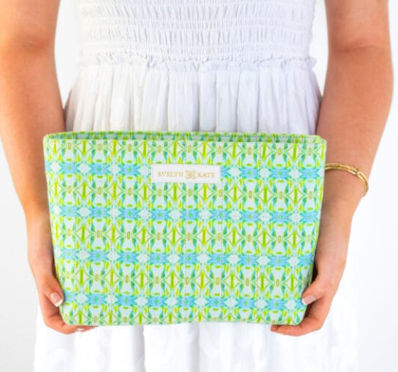 Georgia Mirror Quilted Zipper Pouch - Evelyn Kate