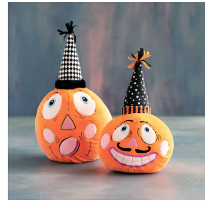 Mustachio & Surprise Pumpkin Plush  SET OF 2
