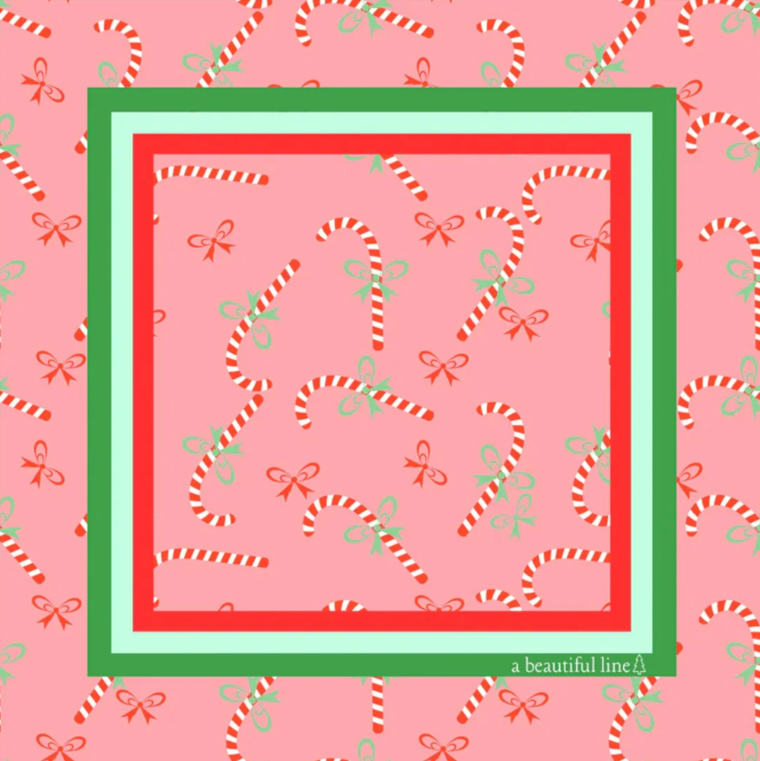Christmas Mat - A Beautiful Line