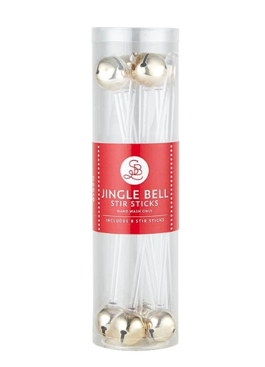 Stir Sticks - Holiday Bell - Santa Barbara Design Studios