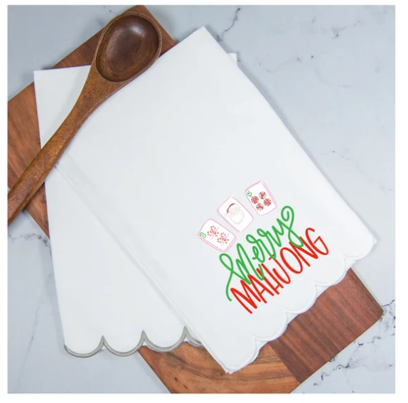 Merry Mahjong Tea Towel - Busy Bee