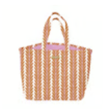Frond Orange Terry Beach Tote - Laura Park