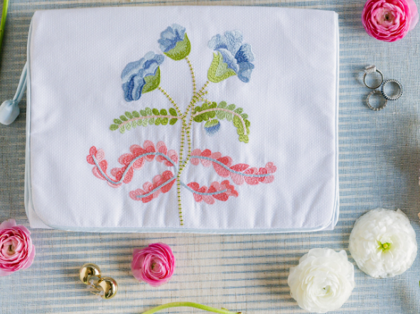 Carnation Lingerie Envelope - Blue - Lenora