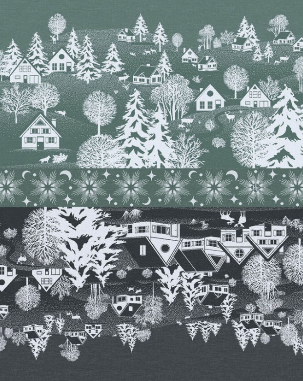 Sous Les Etoiles Tea Towel - Le Jacquard Francais