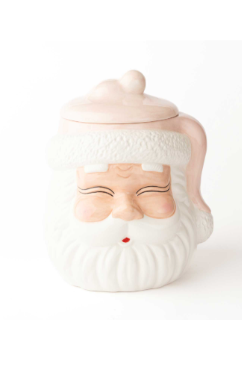 Santa Pink Cookie Jar