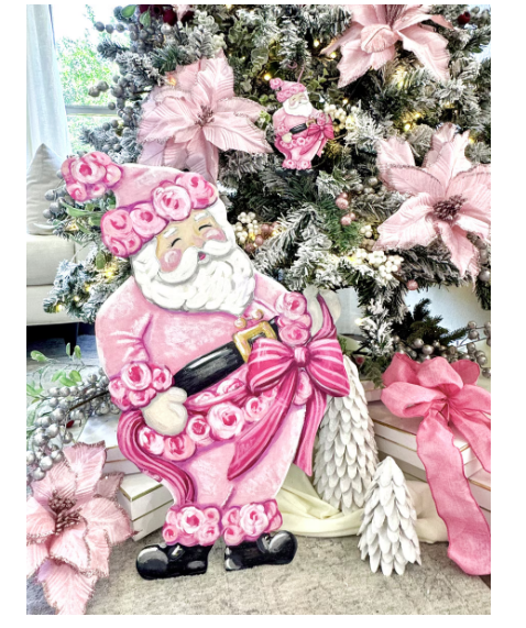 Pink Fanciful Santa