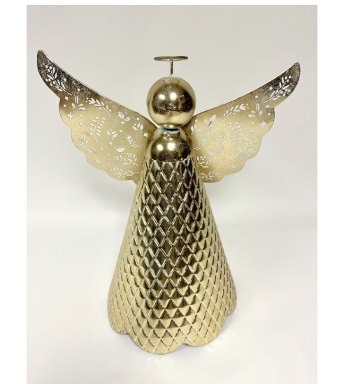 Large Gold Quilted Angel