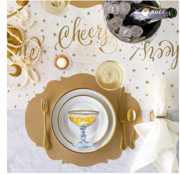 Die-cut Gold French Frame Placemat