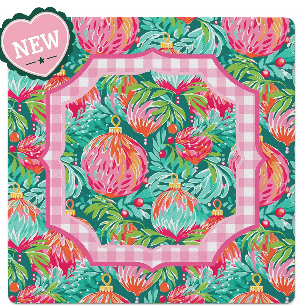 Tropical Jingle Mat  Mahjong by Si 33 x 33 Neosprene - Mahjong by SI