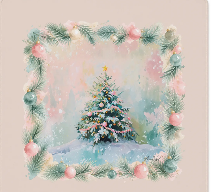 Winter Wonderland SI Signature™ Faux Leather — 33" x 33" Mahjong by Si