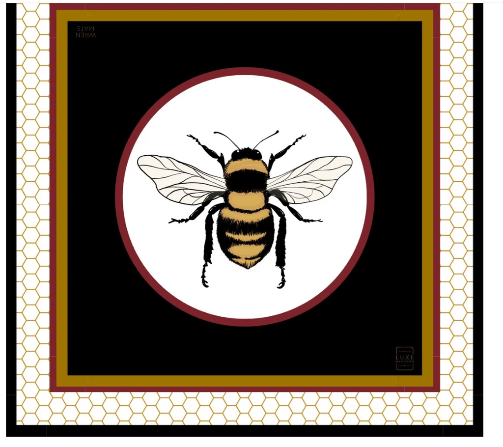 Bougie Bee Mahjong Mat - Luxe Mahjong