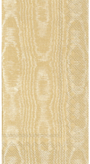 Gold Moiree Style Paper Guest Towels - Boston International, Inc