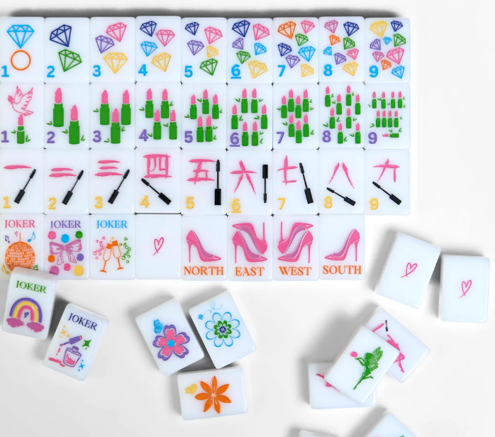 The Girly Line - Mahjong Tiles - a beautiful line