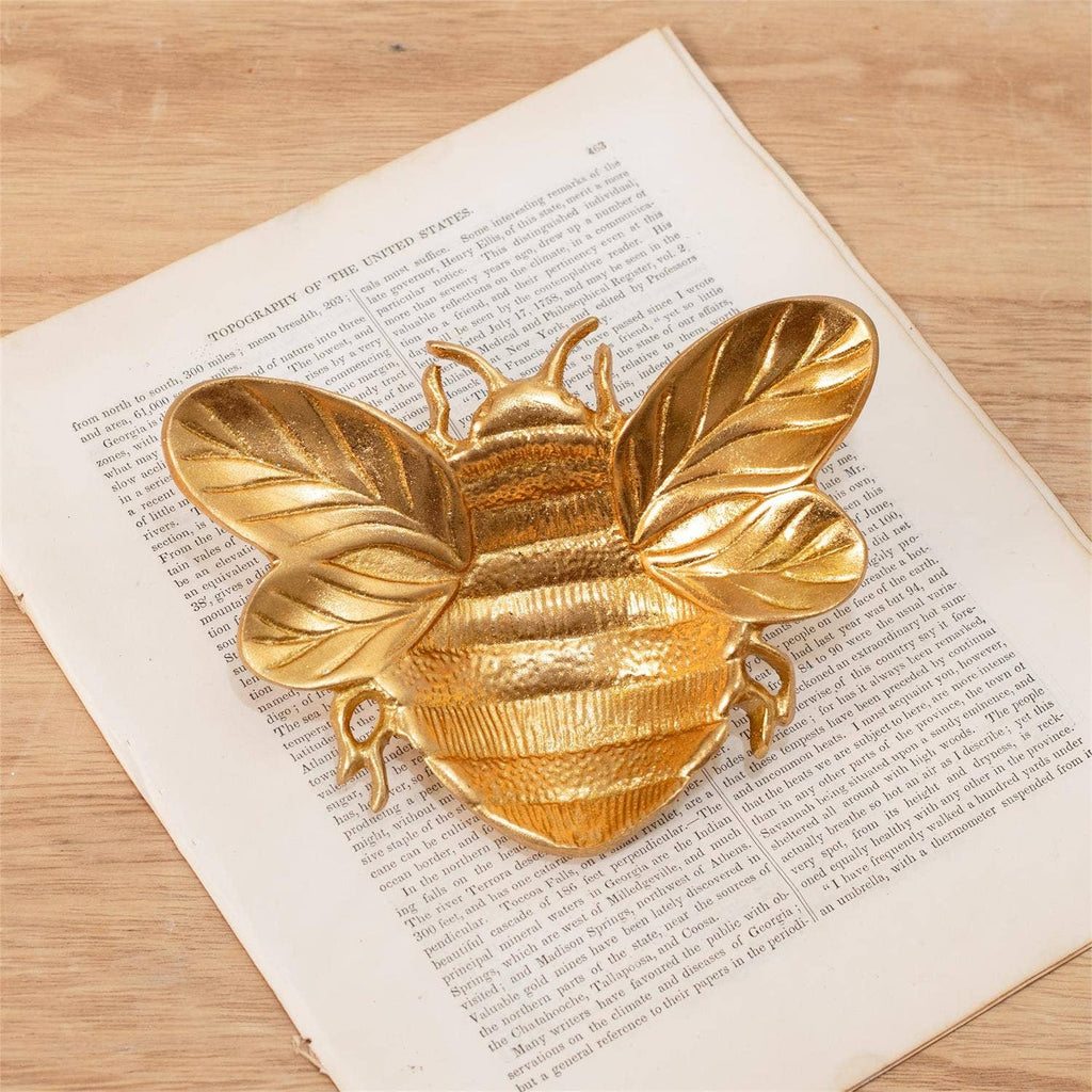 Gold Bee Trinket Tray (Pk/06)
