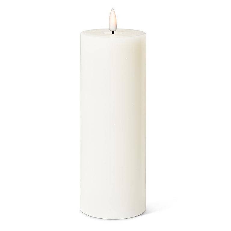 Abbott - Sand LED Pillar Candle - 3x8"H - Home 2 Court