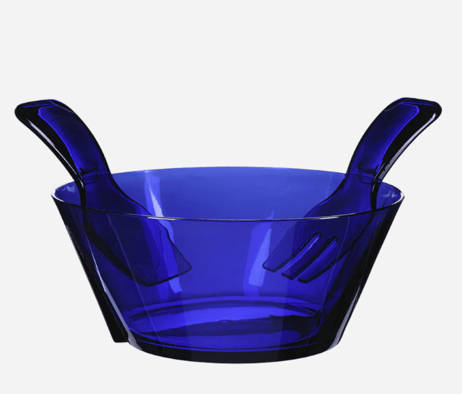Acrylic Salad Bowl "Fulmine" with Servers - Mario Luca Giusti - Home 2 Court