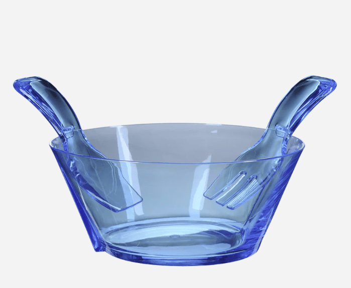 Acrylic Salad Bowl "Fulmine" with Servers - Mario Luca Giusti - Home 2 Court