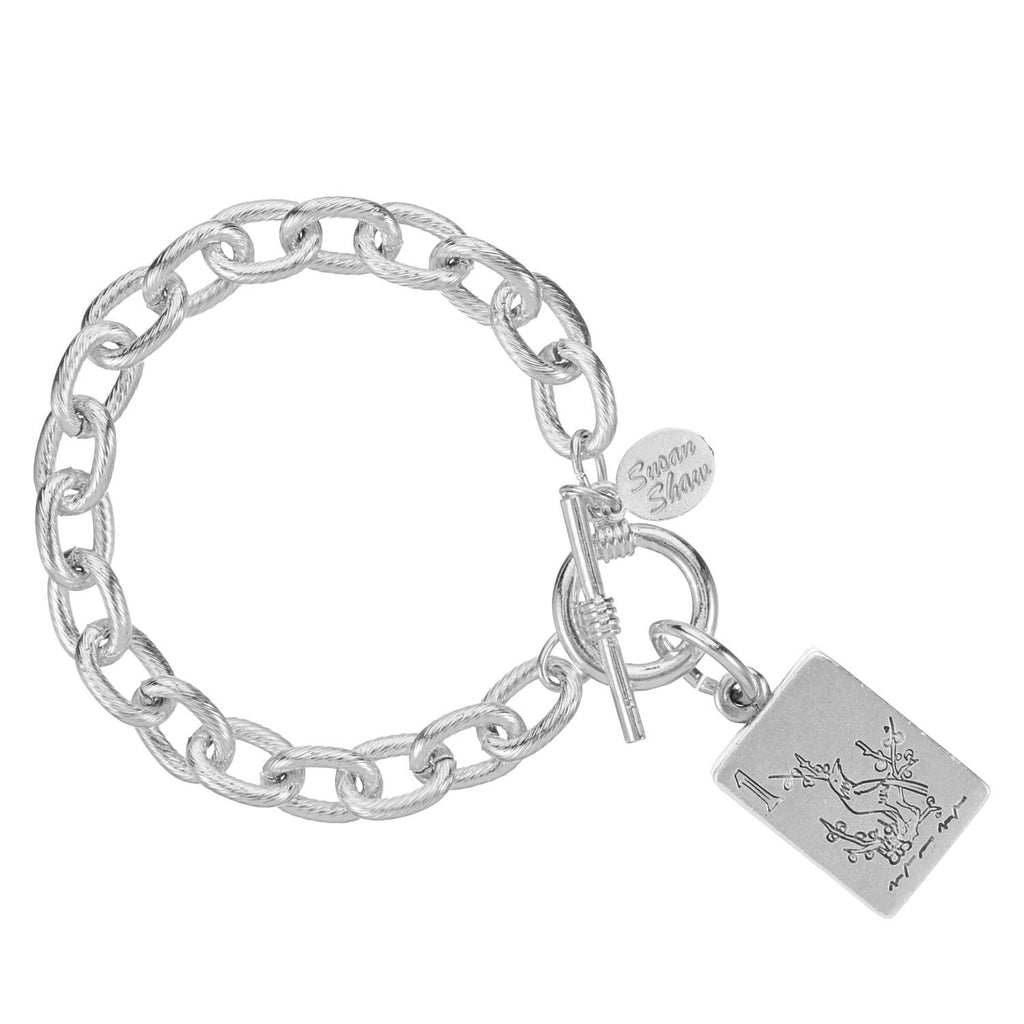 Silver Mahjong Bracelet
