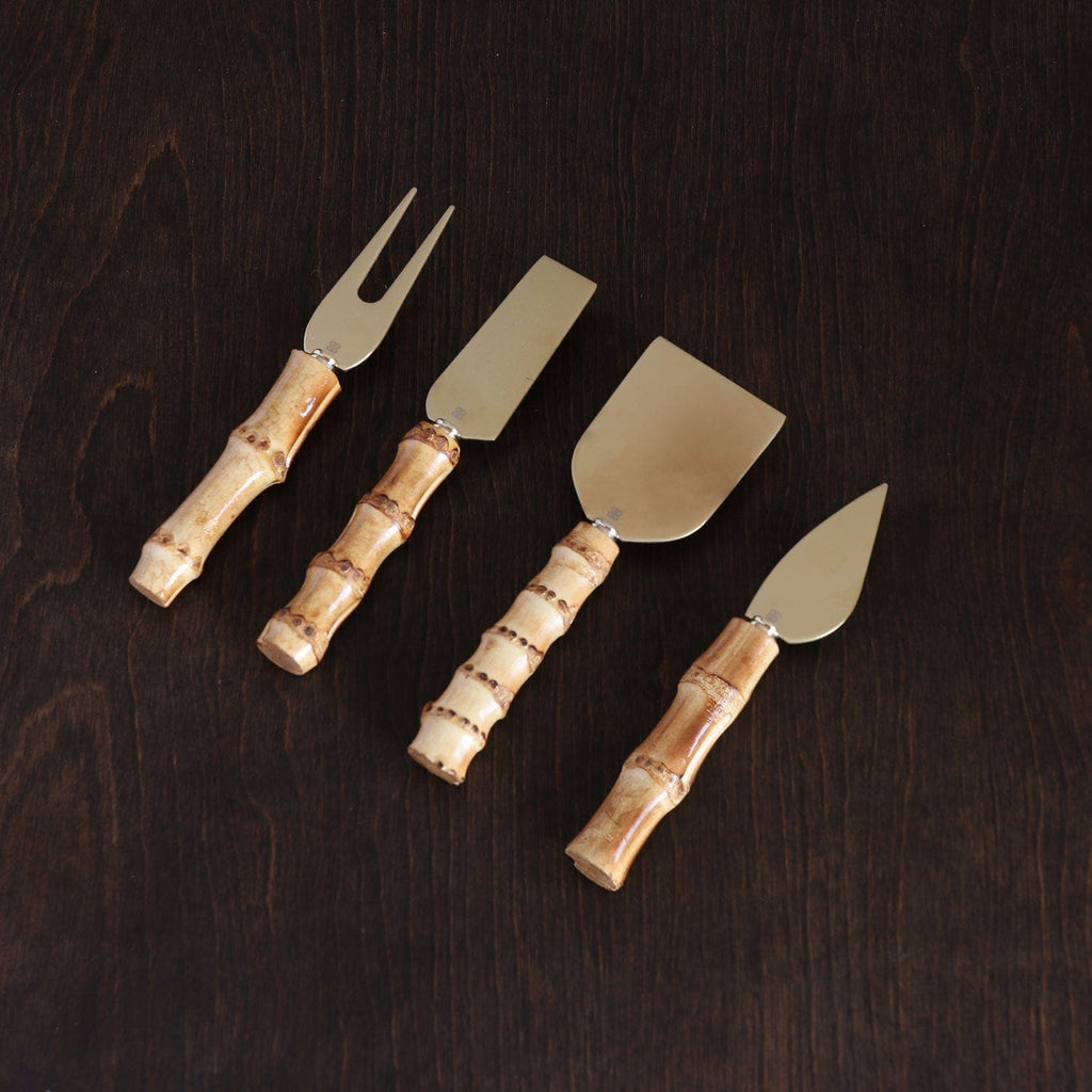 Bamboo Stainless Cheese Set - Home 2 Court