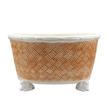Basket Weave Centerpiece, Sepia - Home 2 Court