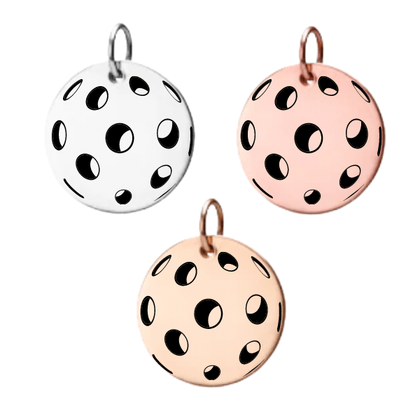 Born to Rally - Pickleball Ball Charm: Rose Gold - Home 2 Court