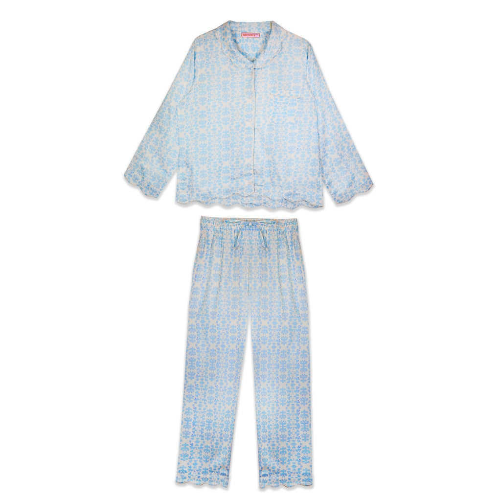 Brooks Ave PJ Large Long Blue Chintz - Home 2 Court