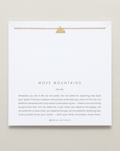 Bryan Anthonys Move Mountains Icon Necklace 14K Gold - Home 2 Court