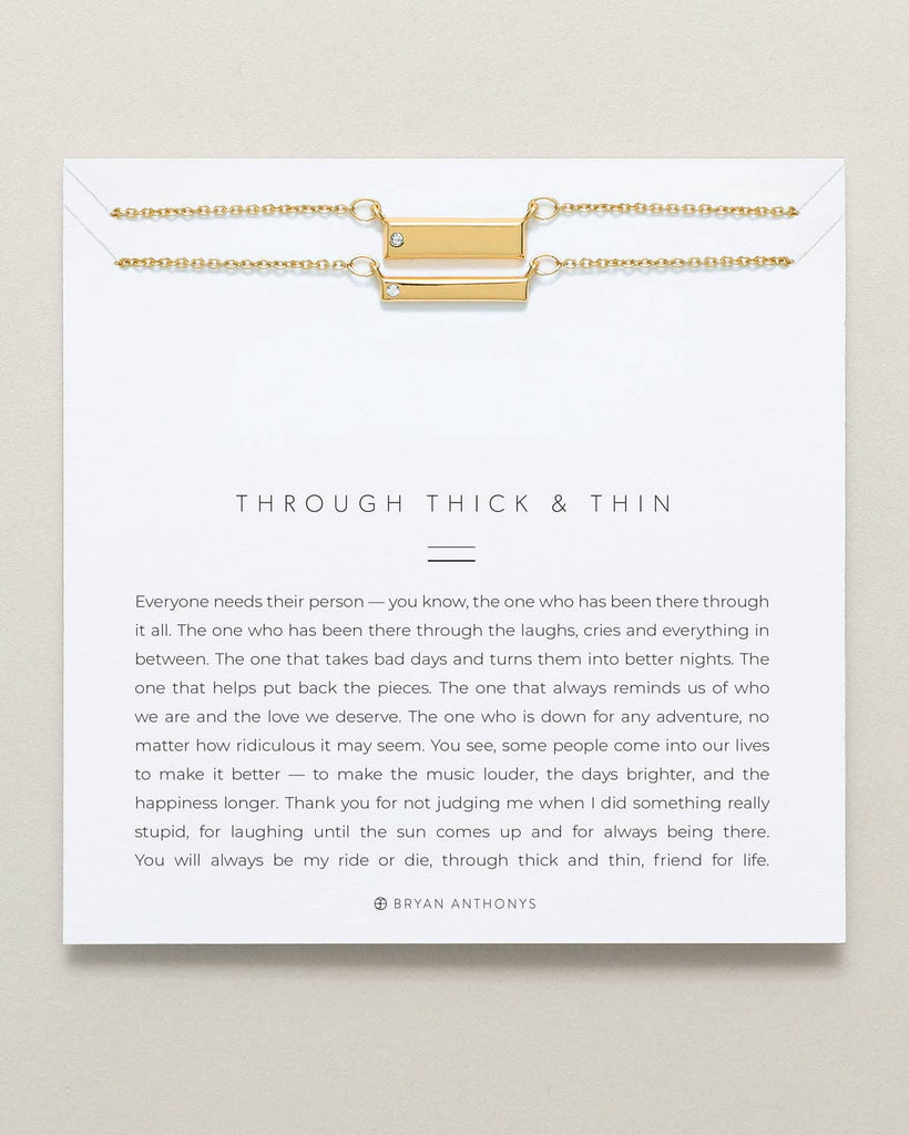 Bryan Anthonys - Through Thick & Thin Bracelet Set: 14k Gold - Home 2 Court